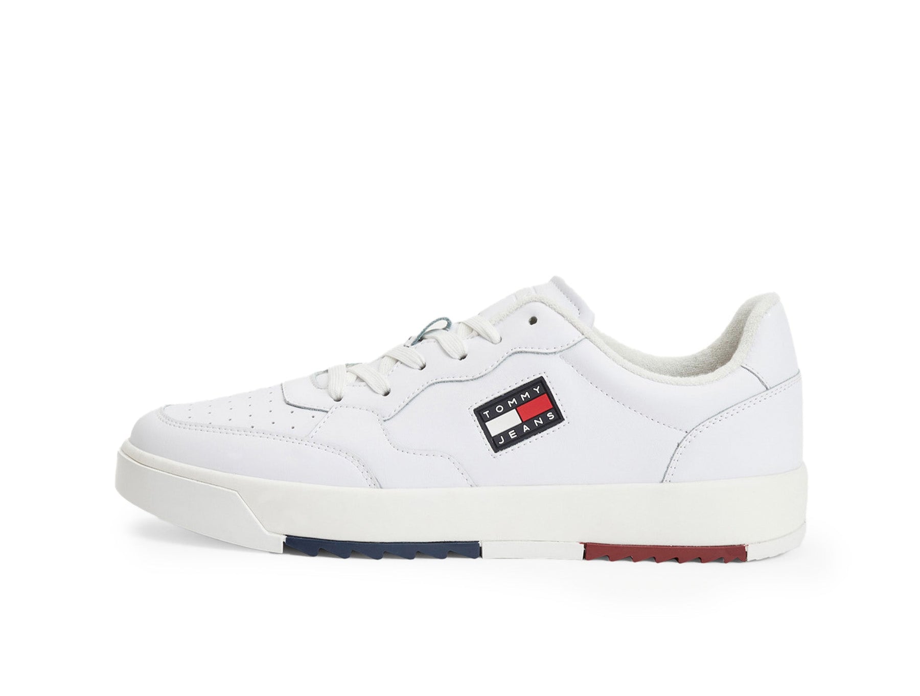 Zapatilla Tommy  Basket Leather  Hombre Blanco