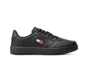 Zapatilla Tommy  Basket Leather  Hombre Negro