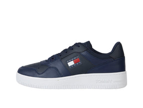 Zapatilla Tommy Retro Basket Hombre Azul