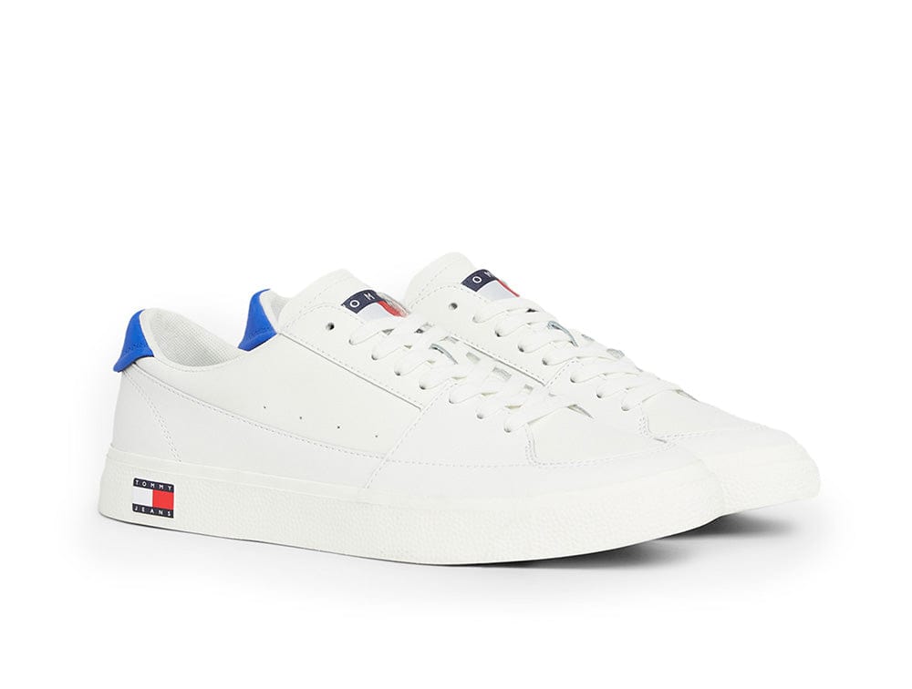 Zapatilla Tommy  Vulcanized Leat Hombre Blanco