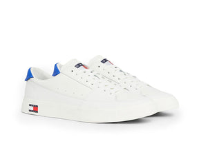 Zapatilla Tommy  Vulcanized Leat Hombre Blanco