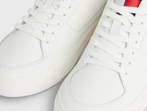Zapatilla Tommy  Vulcanized Leat Hombre Blanco