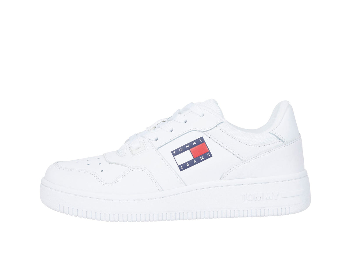 Zapatilla Tommy Retro Basket Mujer Blanco