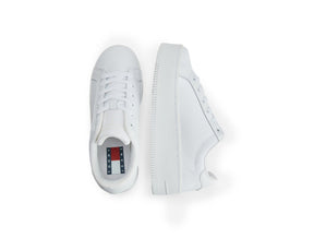 Zapatilla Tommy Flatform Essenti Mujer Mono Blanco