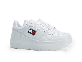 Zapatilla Tommy Retro Basket Mujer Blanco