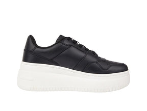 Zapatilla Tommy Retro Basket Plataforma Mujer Negro