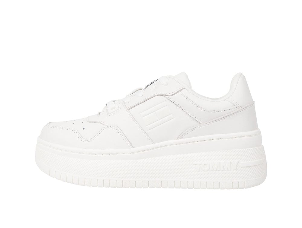 Zapatilla Tommy Retro Basket Plataforma Mujer Blanco