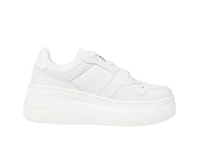 Zapatilla Tommy Retro Basket Plataforma Mujer Blanco