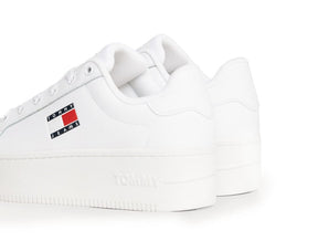 Zapatilla Tommy  Flatform Ess  Mujer Blanco
