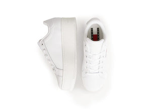 Zapatilla Tommy  Flatform Ess  Mujer Blanco