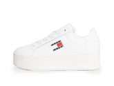 Zapatilla Tommy  Flatform Ess  Mujer Blanco