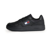 Zapatilla Tommy  Retro Basket Ess Triple Mujer Negro