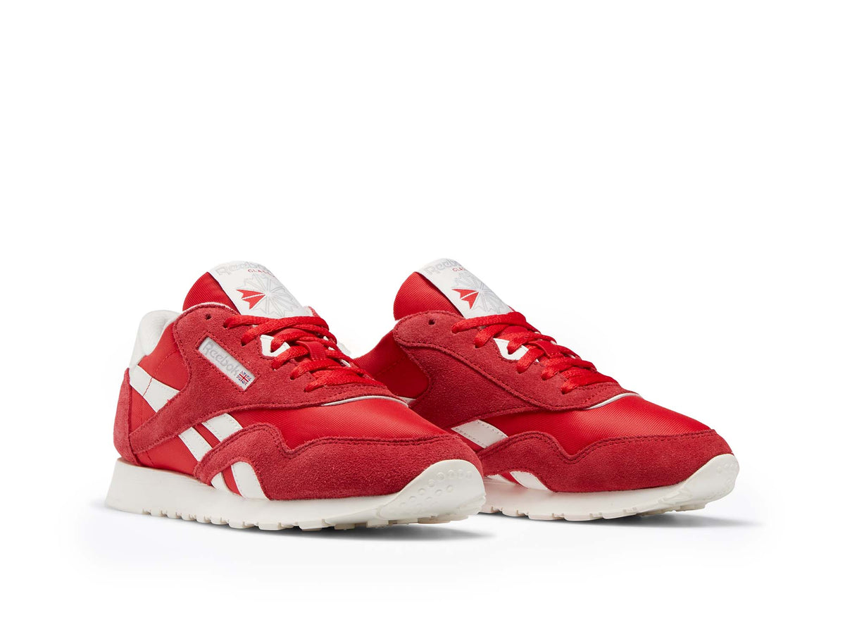 Zapatilla Reebok Cl Nylon Mujer Rojo