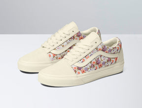 Zapatilla Vans Old Skool Vintage Floral Mujer Blanco