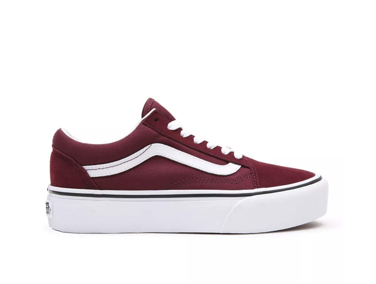 Zapatilla Vans Old Skool Mujer Burdeo