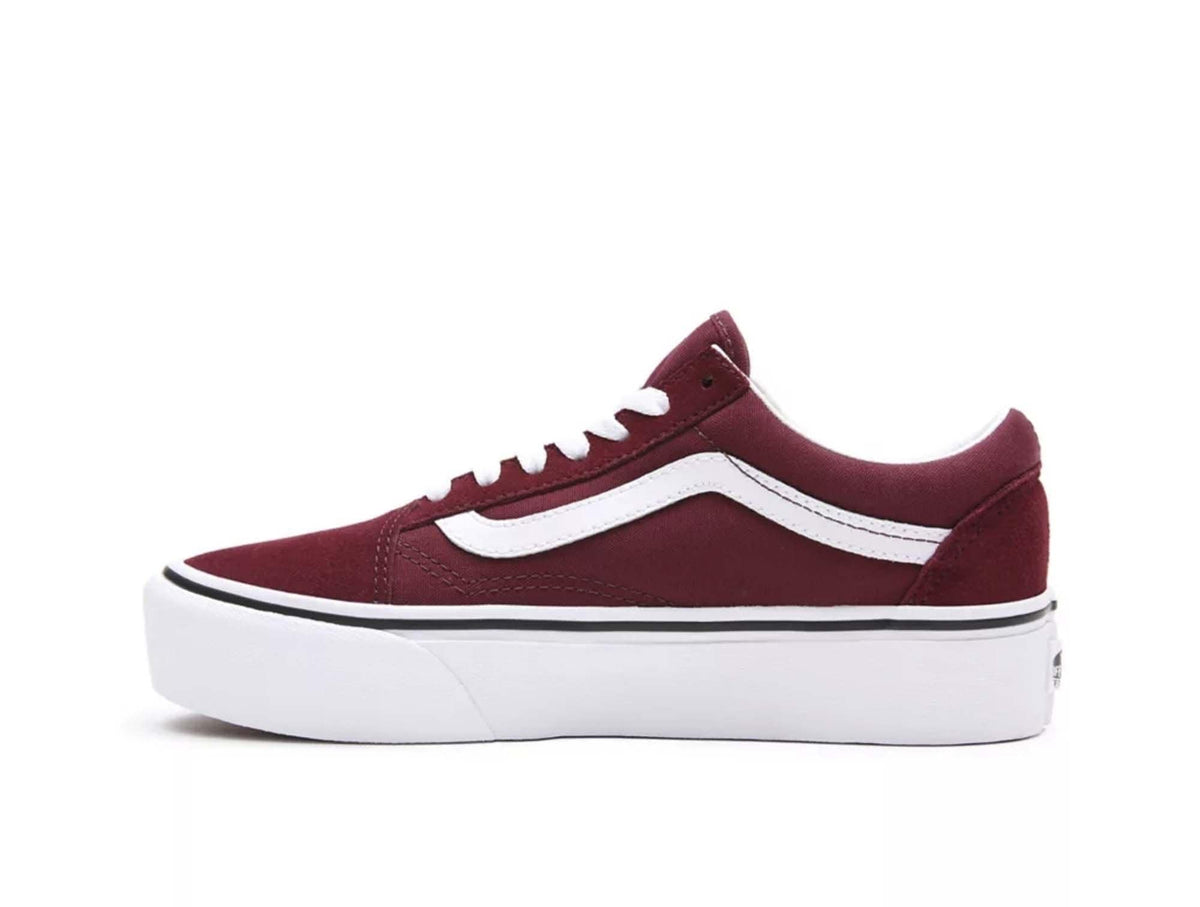 Zapatilla Vans Old Skool Mujer Burdeo