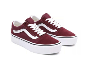 Zapatilla Vans Old Skool Mujer Burdeo