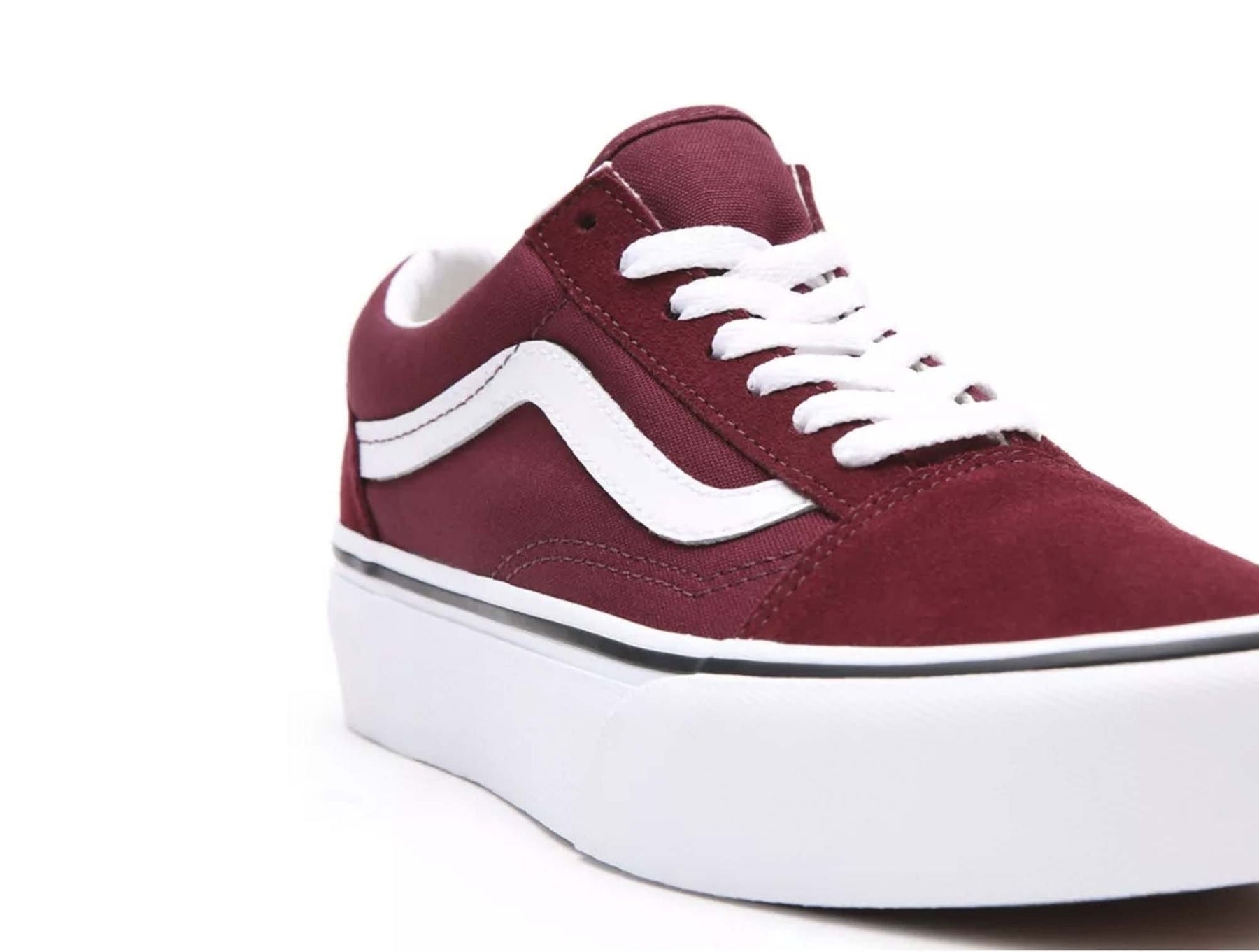 Zapatilla Vans Old Skool Mujer Burdeo