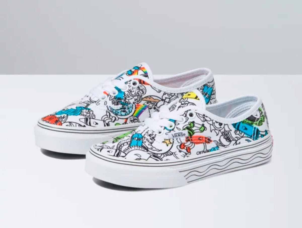 Zapatilla Vans Crayola Authentic Junior Blanco