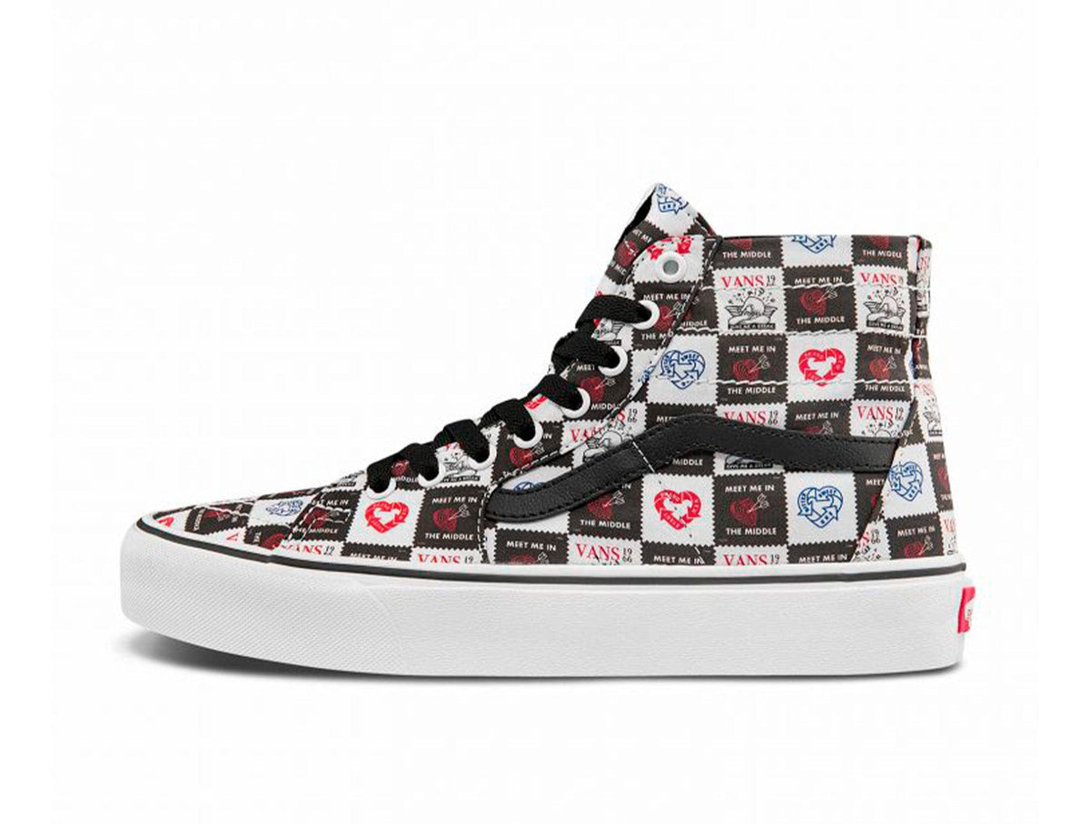 Zapatilla Vans Sk8-Hi Tapered (Love Letters) Mujer Negro