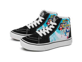 Zapatilla Vans Sailor Moon Comfycush Sk8-Hi Junior Negro