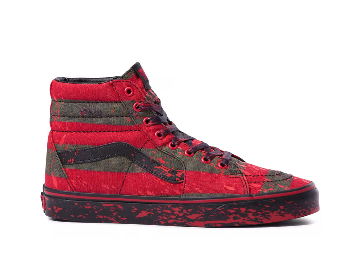 Zapatilla Vans Sk8-Hi Freddy Krueger Unisex Rojo