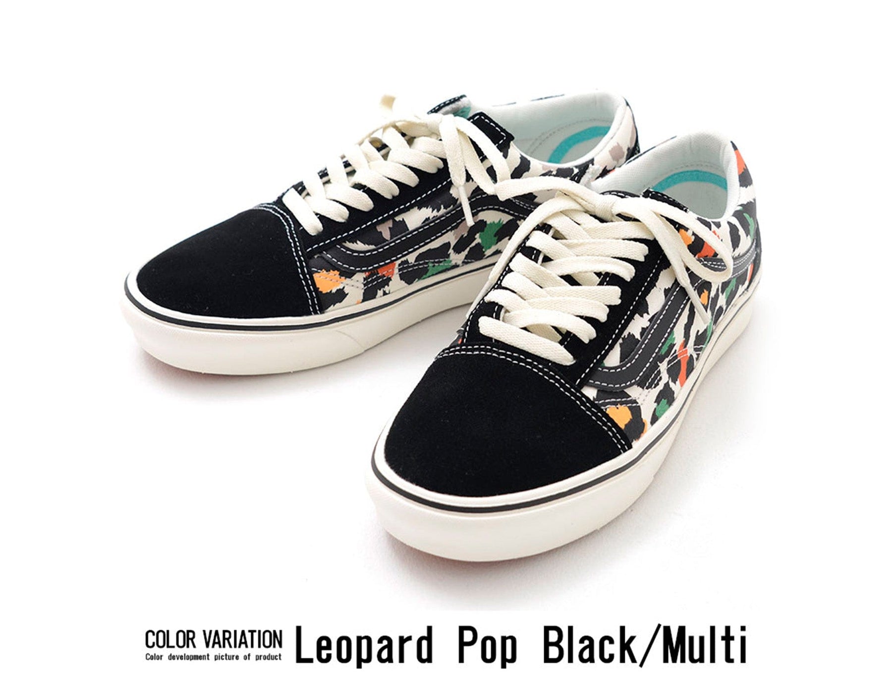 Zapatilla Vans Comfycush Old Skool Mini Leopard Mujer Negro