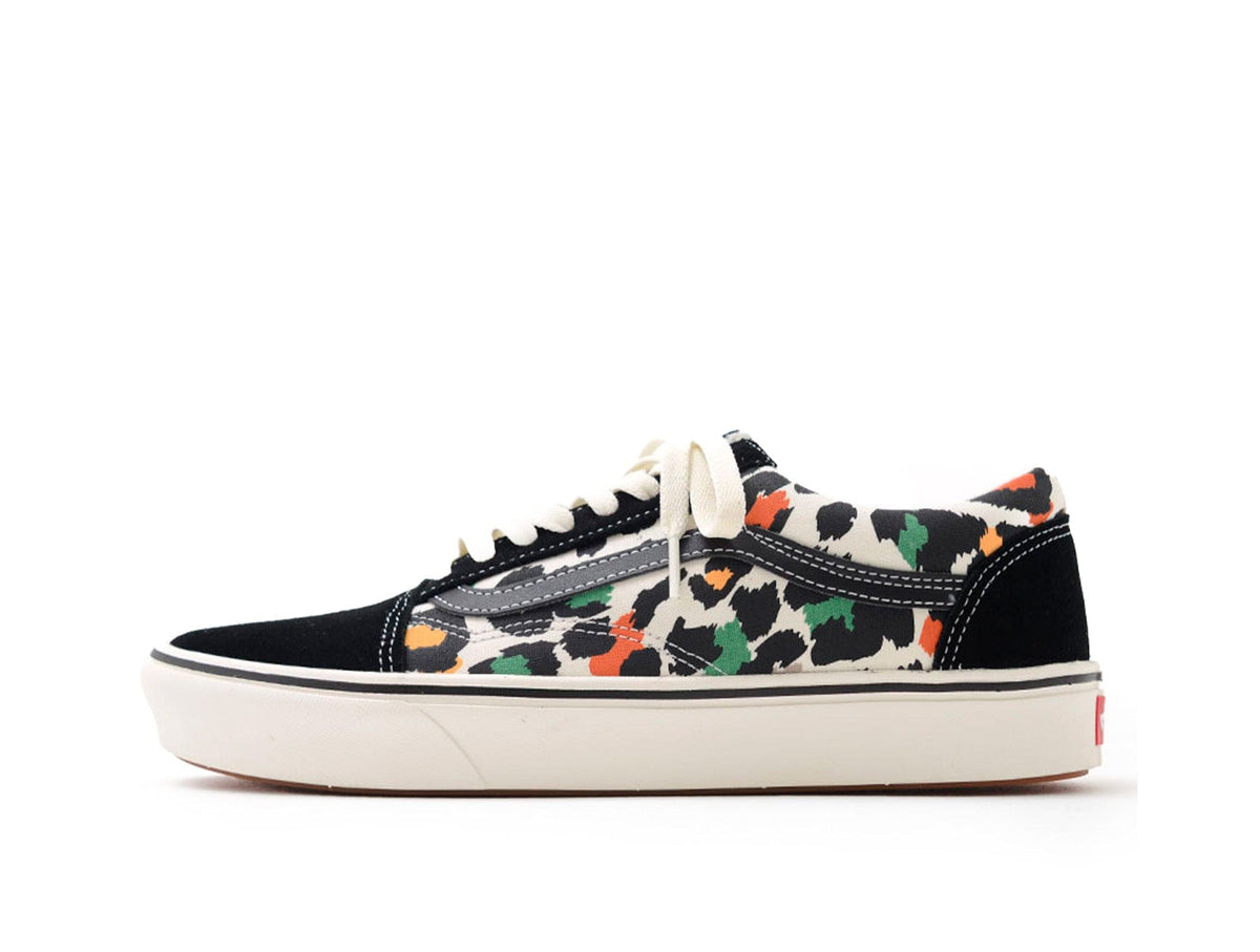 Zapatilla Vans Comfycush Old Skool Mini Leopard Mujer Negro