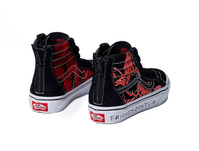 Zapatilla Vans Sk8-Hi Zip Stranger Things Junior Negro