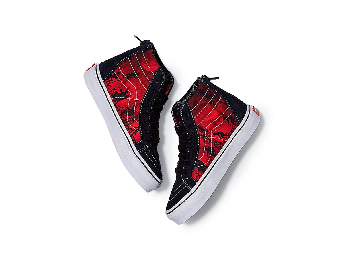 Zapatilla Vans Sk8-Hi Zip Stranger Things Junior Negro