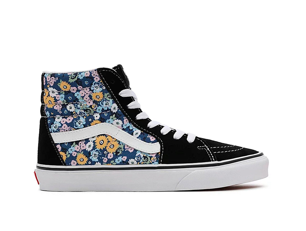 Zapatilla Vans Sk8-Hi Floral Mujer Negro