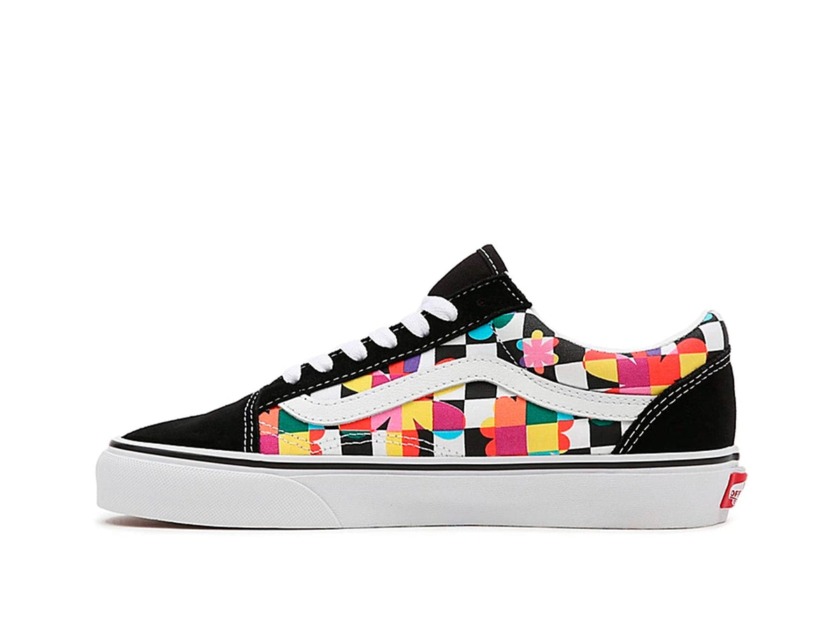 Zapatilla Vans Old Skool (Disney) Multi Check Mujer Negro