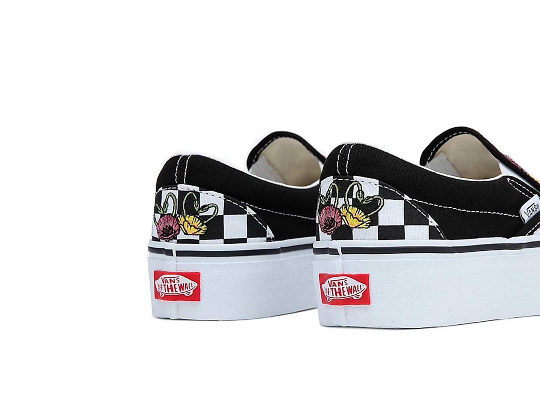 Zapatilla Vans Slip-On Plataforma Poppy Checkerboard Mujer Negro