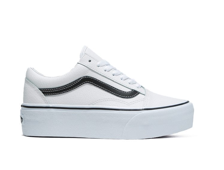 Zapatilla Vans Old Skool Plataforma Mujer Blanco