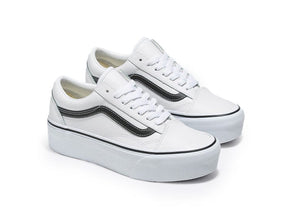 Zapatilla Vans Old Skool Plataforma Mujer Blanco
