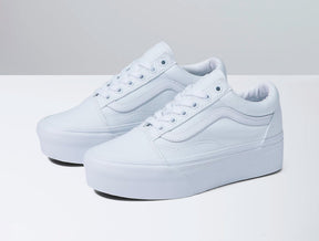 Zapatilla Vans Old Skool Stackform Mujer Mono Blanco