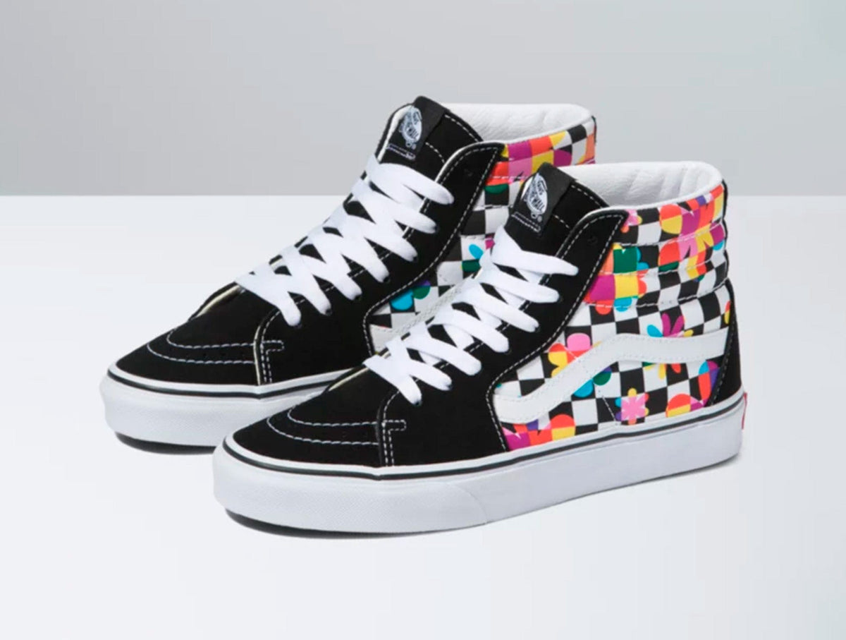 Zapatilla Vans Sk8-Hi (Disney) Multi Check Mujer Negro