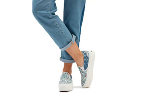 Zapatilla Vans Slip-On Stackform (Woven) Mujer Celeste