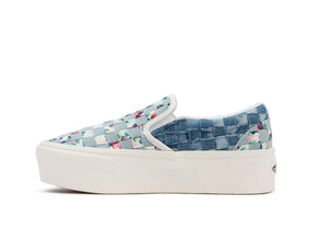Zapatilla Vans Slip-On Stackform (Woven) Mujer Celeste