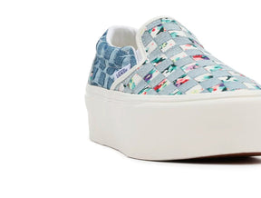 Zapatilla Vans Slip-On Stackform (Woven) Mujer Celeste